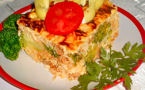 Rakott brokkoli darált hússal