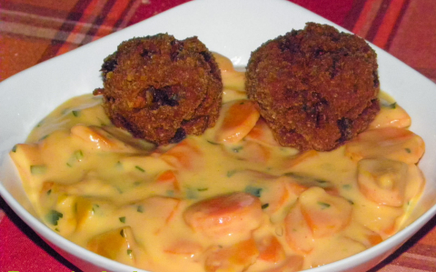 Sárgarépa főzelék borban párolva