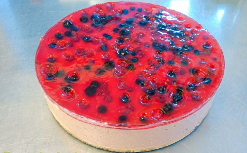 Erdei gyümölcsös sajttorta