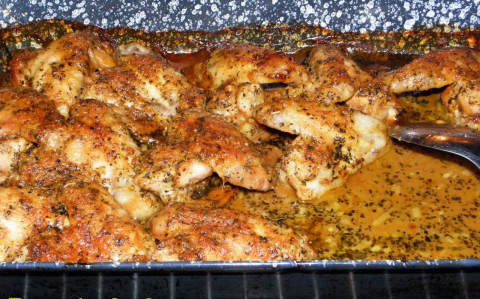 Mézes, fokhagymás csirkeszárny