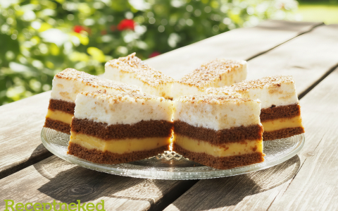 Kávés, krémes sütemény