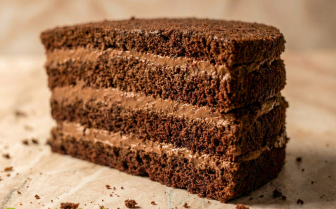 Csokoládé torta főzött krémmel