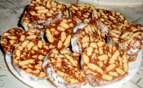 Csokoládés keksz szalámi