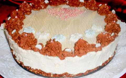 Cappuccinos mascarpone torta recept fotóval Cappuccinos mascarpone torta
