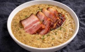 Sütőben készült lencsefőzelék