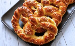Köményes- szezámmagos perecek íróval
