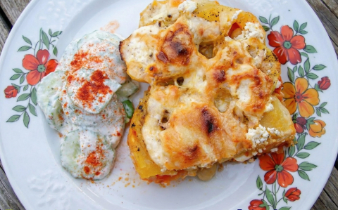 Gazdagon rakott krumpli