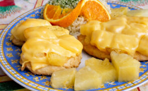 Ínyenc csirkesült ananásszal