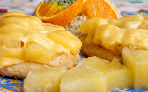 Ínyenc csirkesült ananásszal