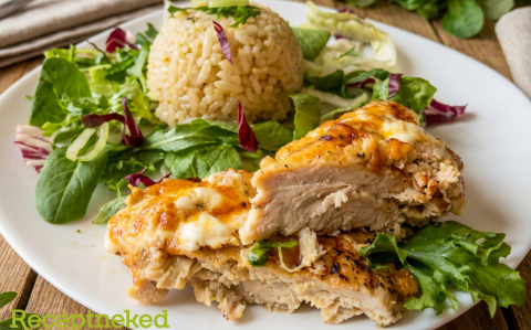 Sajtos-tejfölös csirkemell