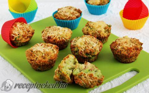 Brokkolis-sajtos muffin