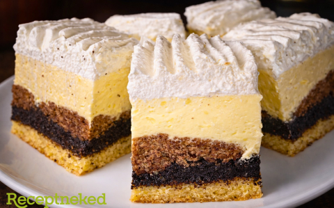 Mákos krémes linzer