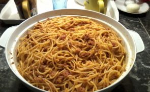 Darárt húsos spagetti