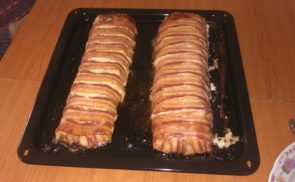 Baconos csirkemell őzgerinc formában