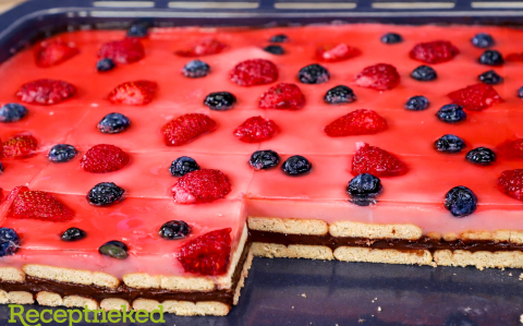 Kekszes-pudingos szelet