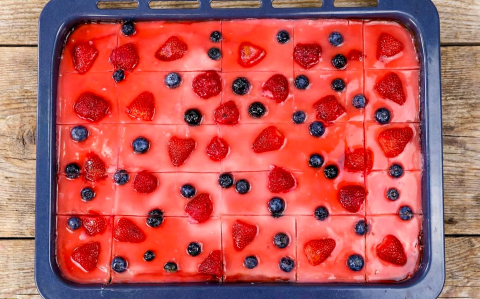 Kekszes-pudingos szelet