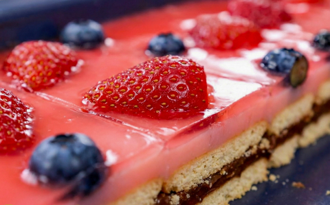 Kekszes-pudingos szelet