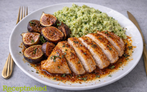 Fügés csirke brokkolis krumplipürével