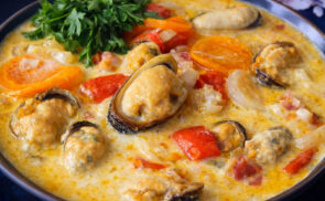 Tejszínes kagylóleves