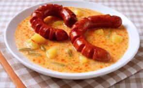 Zöldbabfőzelék gazdagon