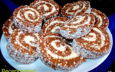 Kókuszos keksztekercs recept fotóval Kókuszos keksztekercs