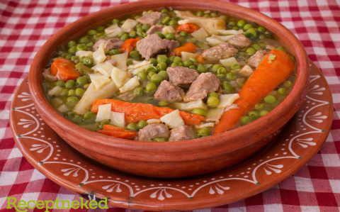 Zöldborsós  raguleves