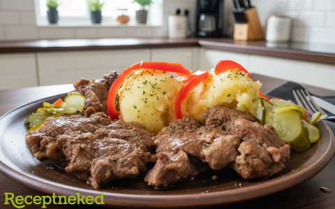 Fokhagymás sült tarja