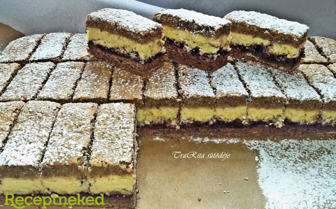 Dióhabos Lotti szelet