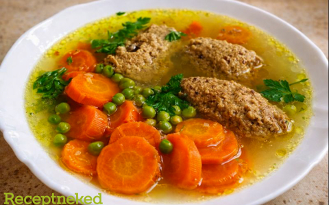 Húsleves házi májgaluskával