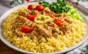 Tejszínes, mustáros csirkemáj