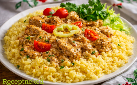 Tejszínes, mustáros csirkemáj