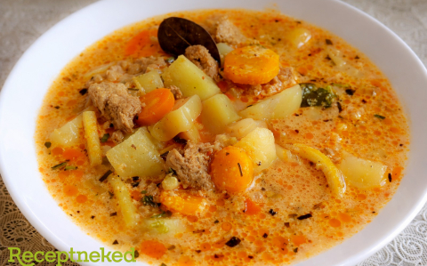 Tárkonyos palócleves