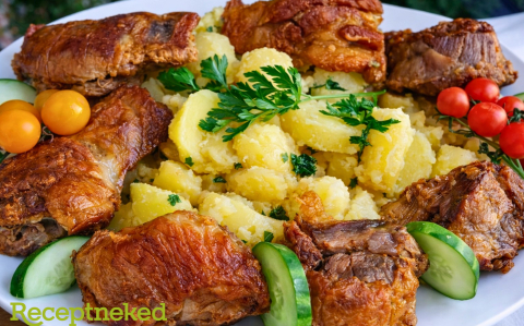 Sütőzacskóban sült oldalas és dagadó szeletek