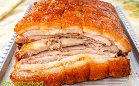 Egyben sült, bőrös malac