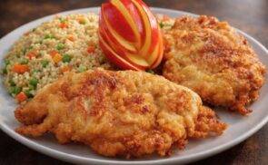 Almás palacsintatésztában sült hús