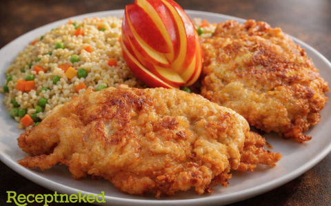 Almás palacsintatésztában sült hús