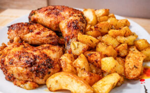 Sült hús almás burgonyával