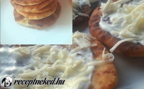 Sajttal töltött lángos kelesztés nélkül recept fotóval Sajttal töltött lángos kelesztés nélkül