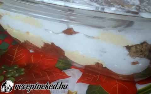 Vaníliás-diós rakott süti recept fotóval Vaníliás-diós rakott süti
