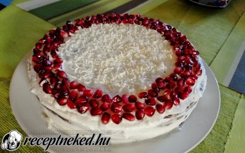 Joghurtos-mascarpone krémes máktorta recept fotóval Joghurtos-mascarpone krémes máktorta