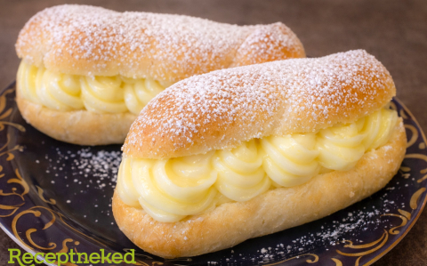 Mini kalács vaníliakrémmel