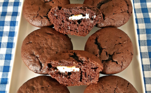 Csokis muffin fehércsokival