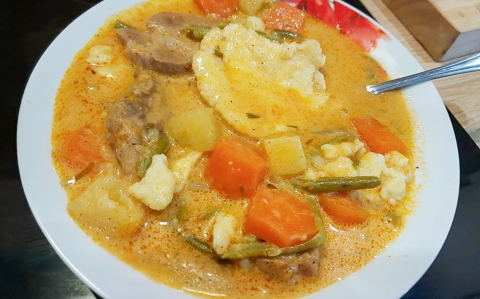 Tárkonyos palócleves