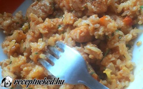 Serpenyős-rizses csirke recept fotóval Serpenyős-rizses csirke