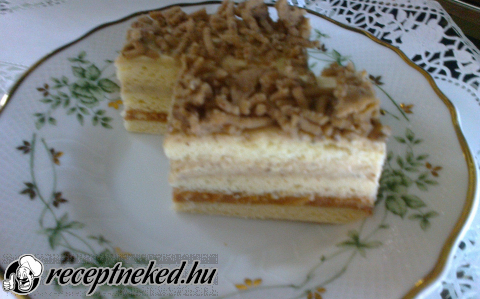 Gesztenyés-puncsos szelet recept fotóval Gesztenyés-puncsos szelet