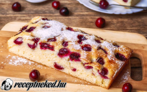 Pihe-puha vajas cseresznyés süti recept fotóval Pihe-puha vajas cseresznyés süti