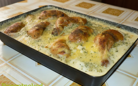 Csirkecomb vele sült körettel