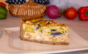 Cukkinis-fetás quiche