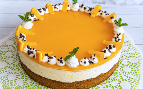 Mákos-narancsos torta