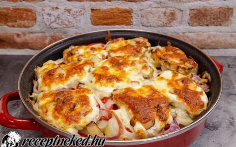 Rakott karaj magyarosan recept fotóval Rakott karaj magyarosan